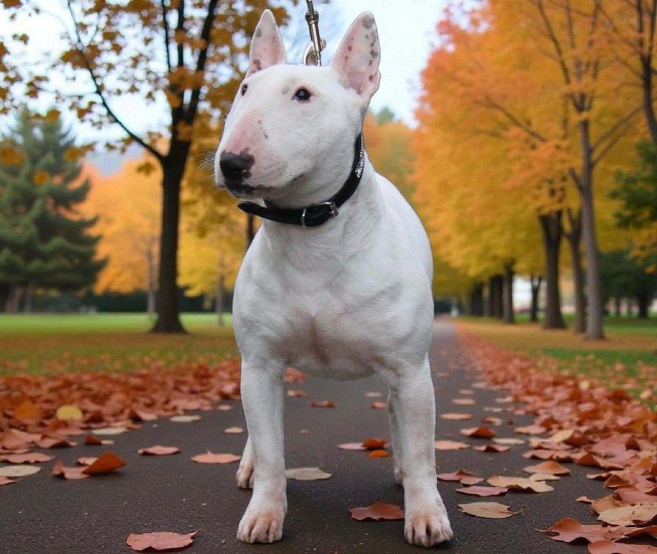 Miniature bull terrier tispe