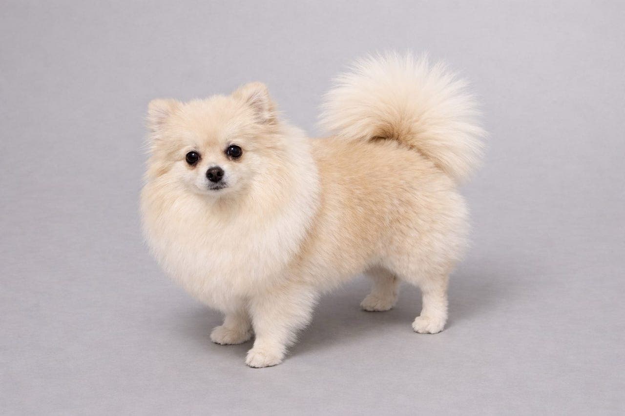 Nydelig Pomeranian tispe valp søker sitt for-alltid-hjem .