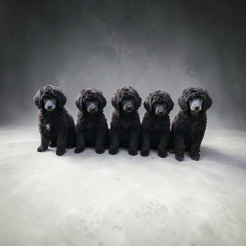 Storpuddel valp med fantastisk gemytt