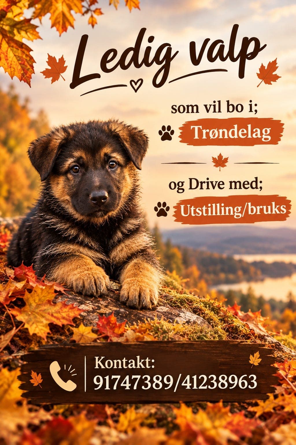 Schäfervalp utstilling/bruks trøndelag
