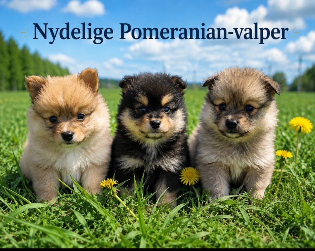 Nydelige renrasede Pomeranian / Zwergspitz-valper