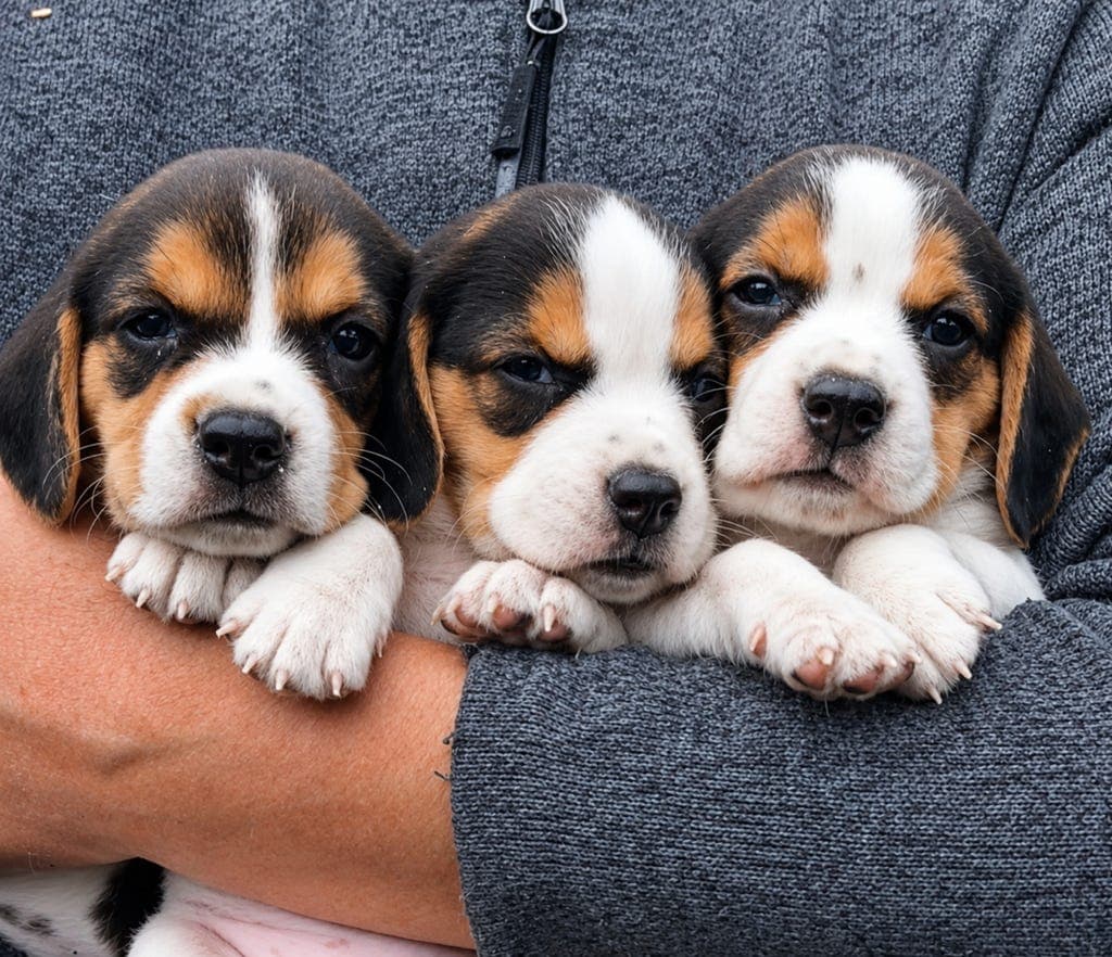 Beagle valper født 5. juli!