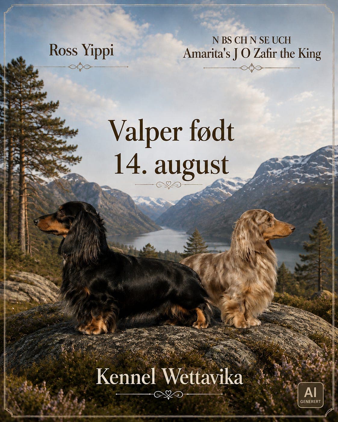 Dachshund Lanhåret valper til salgs